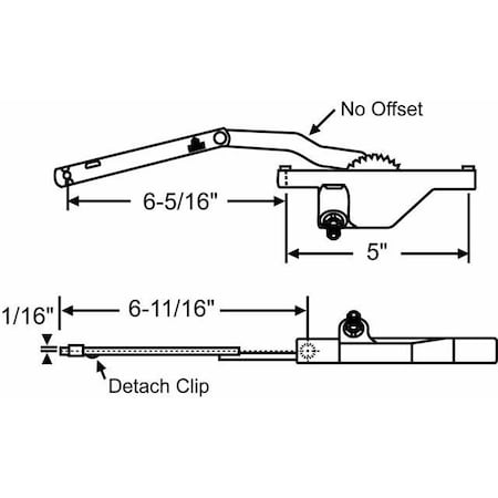 Strybuc TRUTHS LH BRONZE DYAD OPERATOR 36-254-1